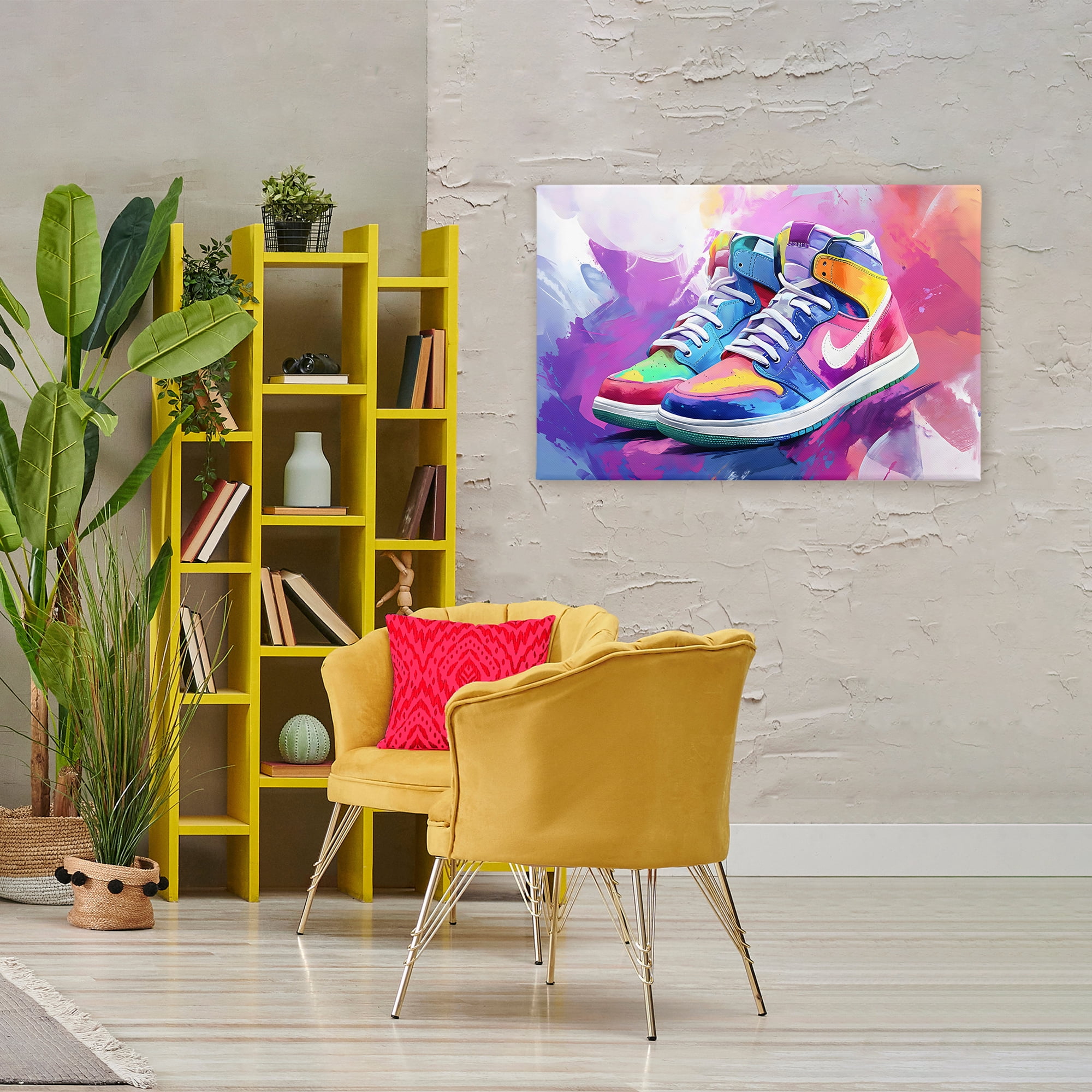 Stupell Industries Stylish Vintage Sneakers Canvas Wall Art, design by Creative Studio