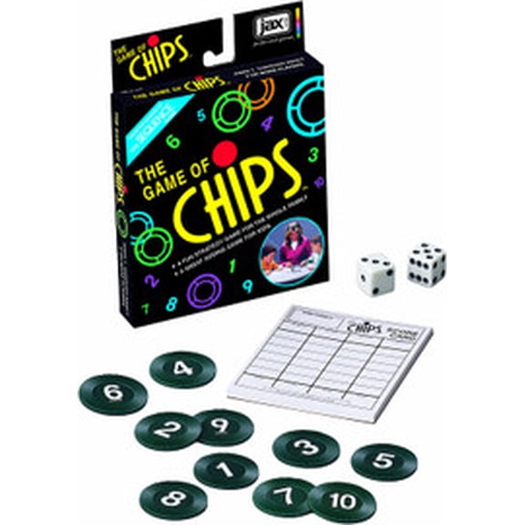 Jax The Game of Chips Portable 4-10 Players for Ages 7 & Up Board Games