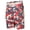 Camo Tangerine, variant on 9 Crowns Men's Camo Print Belted Cargo Shorts (Camo Tangerine, 30)