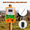 thumbnail image 2 of Cargador eléctrico para vallas CURECURE 3J 12KV, 3 modos de alimentación, 10 km, 2 of 9