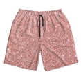 thumbnail image 3 of Uemuo Rose Gold Glitter Pattern Men's Swim Trunks Hawaiian Beach Bathing Suit Swimsuits Beach Quick-Dry Shorts with Pockets-, 3 of 9