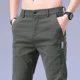 thumbnail image 4 of Pantalones casuales delgados de oficina de negocios de verano de corte entallado para hombre Y2k estilo coreano ropa original tendencia pantalones para hombres estéticos baratos, 4 of 5