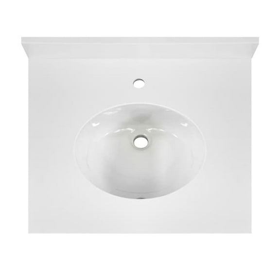 Cahaba Vanity Top w/Ceramic Basin,25x 22 in CAVT25MF