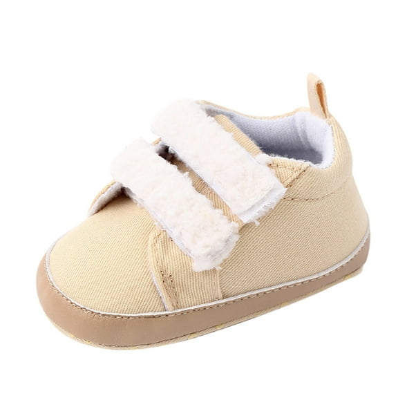 Siilsaa Baby Sock Shoes Wide Toddler Shoes Baby Sneakers Baby Boys Girls Sneakers Toddler Anti-Slip Rubber Sole Shoes Khaki,12-18 Months