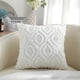 thumbnail image 2 of Set Of 2 Faux Fur Cushion Covers 45x45 Cm, Decorative Soft Plush Fluffy Velvet Cushion Cover 18x18 Inch,square Boho Neutral,for Sofa,white, 2 of 5