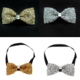 thumbnail image 1 of 2 Unidades Pajarita de Hombre Pre atada de material cuero PU Pedrería Brillante de Lazo Accesorios de Ropas para Boda Noche Yinane Hombre Crystal Bowtie, 1 of 8
