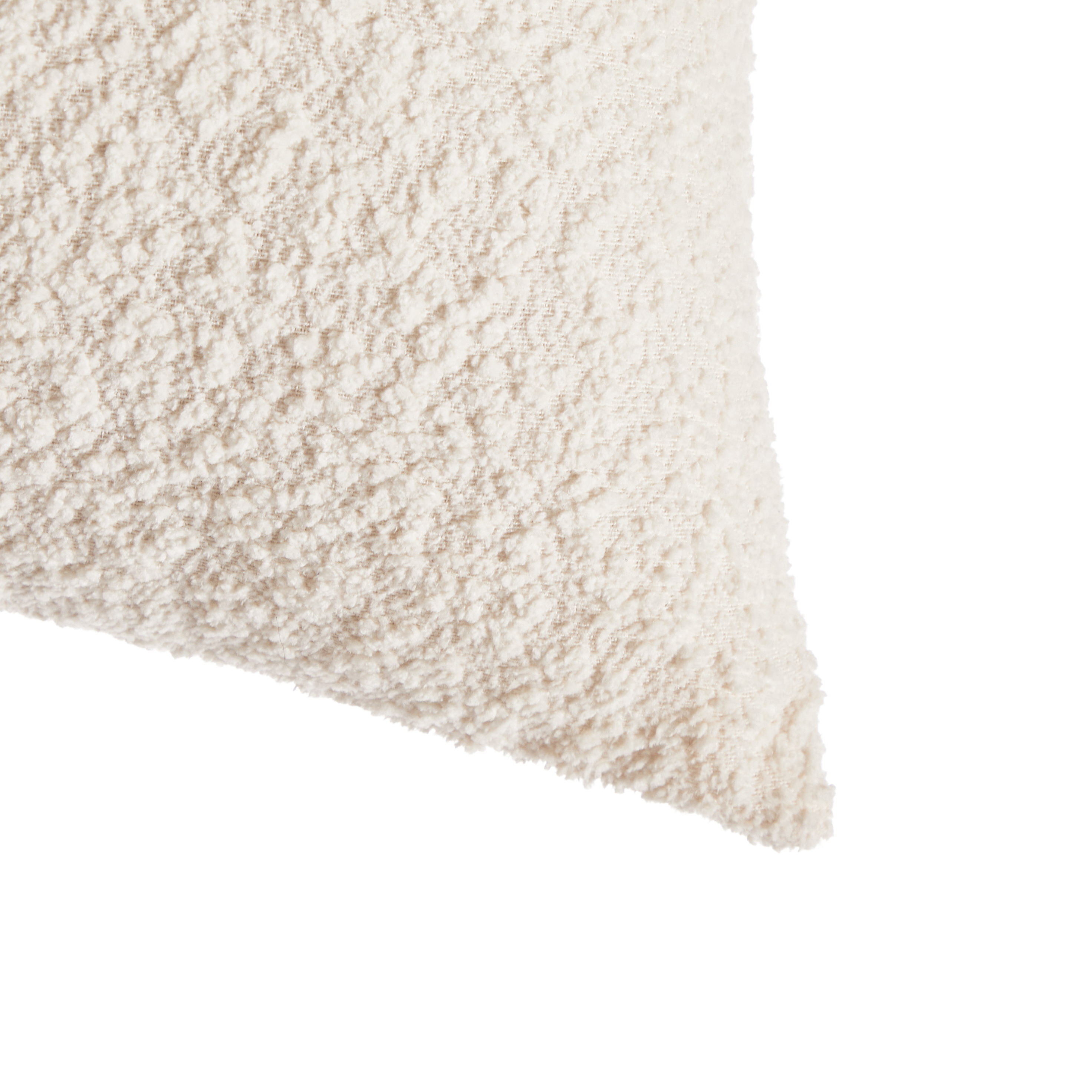 Mainstays Square Boucle Ivory Decorative Pillow, 18x18" photo 5