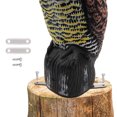 thumbnail image 4 of ZheElen Shining Eyes And Terrifying Sound Owl Statue Decoration For Courtyards Vocal Intimidation Device, 4 of 6