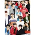 thumbnail image 3 of AHN Hyo seop Blankets Soft and Comfortable Warm Woollen Throw Blanket Beach Blanket Carpet Rug Decoration Gift for Yoga Picnic Room Dormitory Sofa Bed Camping Travel All Season, 3 of 9