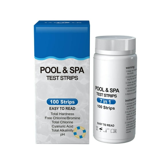 jovati Swimming Pool Test Strips Swimming Pool 7 in 1 Test Paper Ph Water Quality Test Paper Pool Water Test Strips Ph Test Strips for Water Water Ph Test Strips Ph Paper Test Strips