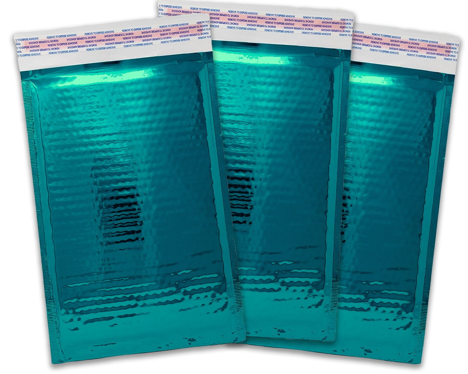 4x8" Bubble Mailers, Polished Rose Gold, Pink, Hologram, Teal Metallic, Mirrored Padded Self