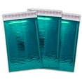 thumbnail image 5 of 4x8" Bubble Mailers, Polished Rose Gold, Pink, Hologram, Teal Metallic, Mirrored Padded Self Sealing Mailing Shipping Reflective Envelopes, 5 of 10