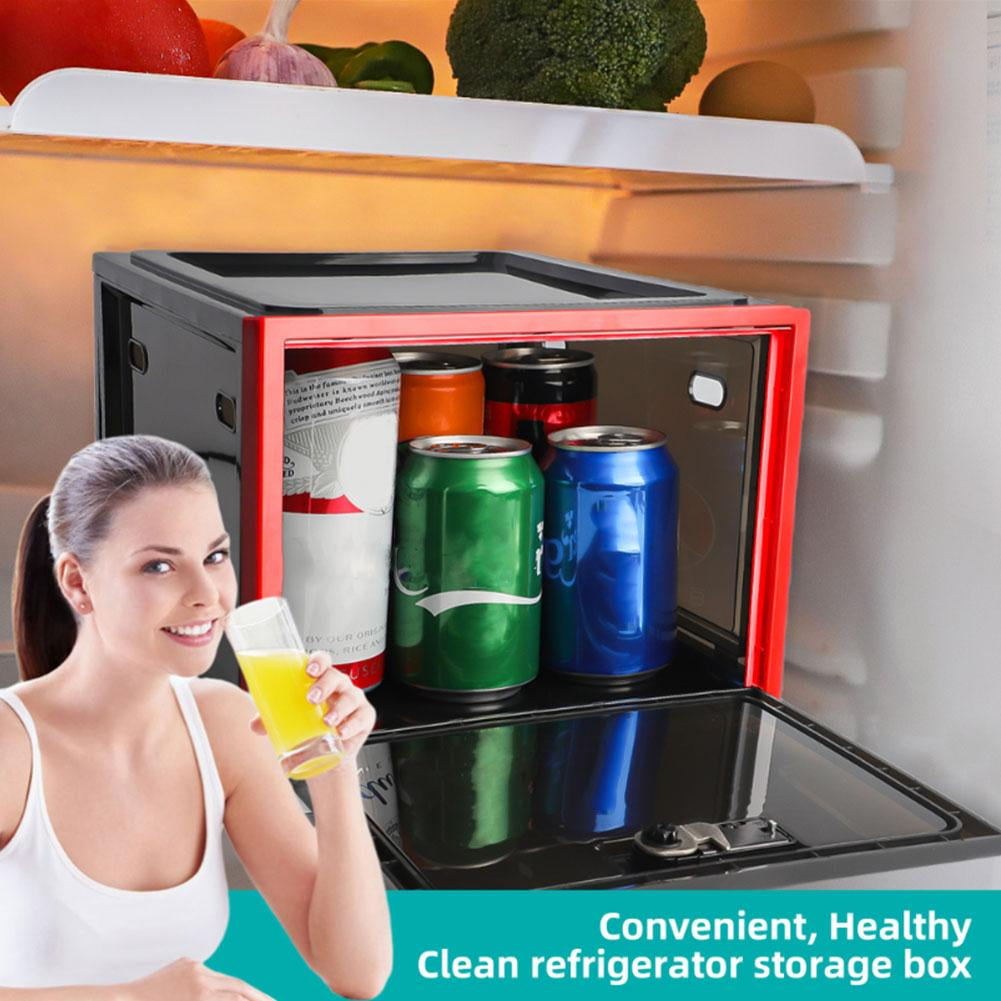 Refrigerator Food Transparent Storage Box With Combination Lock