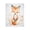 Crowned Baby Fox Whimsical, variant on Stupell Industries Cottage Floral Deer on Blue Black Floating Frame Canvas Art, 17 x 21, by Corinne Haig