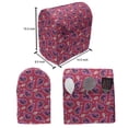 thumbnail image 5 of Paisley Lounger Chair Bag, Traditional and Floral Folk Damask Like Shapes on Diagonal Stripes, High Capacity Storage with Handle Container, Lounger Size, Hot Pink Vermilion, by Ambesonne, 5 of 5