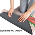 thumbnail image 3 of Strawberry Plants Fruit Light Pink Pattern Hot Yoga Mat Towel Non Slip for Hot Yoga - Quick-Drying Yoga Mat Cover with 4 Corner Pockets with Travel Bag - Hot Yoga Towel Non Slip 70"x26", 3 of 6