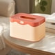 thumbnail image 1 of Cubierta de caja de pañuelos de plástico para baño | Soporte de pañuelo de escritorio Almacenamiento para sala de estar | Dispensador de servilletas rectangulares | Organizador de cocina de oficina, 1 of 6