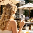 thumbnail image 6 of Lenkho Turbo Handheld Fan with LED Digital Display, High-Speed Portable Personal Fan with Base, Rechargeable USB Fan, Ideal for Travel, Commuting, Outdoor Activities, 6 of 6