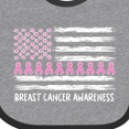 thumbnail image 4 of Inktastic Breast Cancer Awareness Pink Ribbons and Flag Boys or Girls Baby Bib, 4 of 4