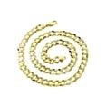 thumbnail image 2 of Mens Gold Chain - Solid Cuban Curb Link 10K/14K Gold, 2 of 7