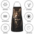 thumbnail image 6 of Gaeub Victorian Gentle Cat Kitchen Cooking Aprons Adjustable Bib Apron Waterdrop and Oil Resistant Kitchen Chef Apron for Women Men, 6 of 7