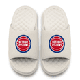 thumbnail image 2 of Unisex ISlide Cream Detroit Pistons Primary Motive Slide Sandals, 2 of 5