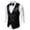 Black, variant on Mens Vest Jacket Bow Tie Set 3PC Formal Tuxedo Waistcoat Long Sleeve Dress Shirts Fashion Sequins V-Neck Sleeveless Suit Vests Business Wedding Party Gold M