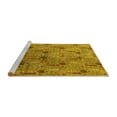 thumbnail image 2 of Ahgly Company Machine Washable Indoor Rectangle Oriental Yellow Industrial Area Rugs, 8' x 10', 2 of 4