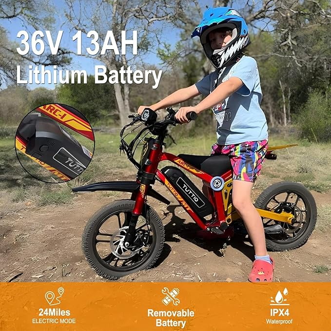 TUTTIO ARC-I Electric Dirt Bike for Kids 2Pcs
