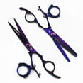 thumbnail image 4 of 1pcs Straight shear 6.0" swivel thumb hair cutting shears hairdressing scissors 720 degree rotating thumb shears swivel thumb scissor flying shears, 4 of 5