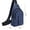 Blue, variant on Black Nylon Sling Crossbody Chest Bag with Multi-Pockets, Earphone Hole & Adjustable Strap, Lightweight Water-Resistant Daypack for Travel, Hiking & Daily Use