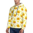 thumbnail image 3 of Fotbe Men's Hoodie with Ducky Cartoon Pattern - Kangaroo Pocket Pullover Hooded Sweatshirt, Perfect for Daily Wear, Travel, and Home-Large, 3 of 7