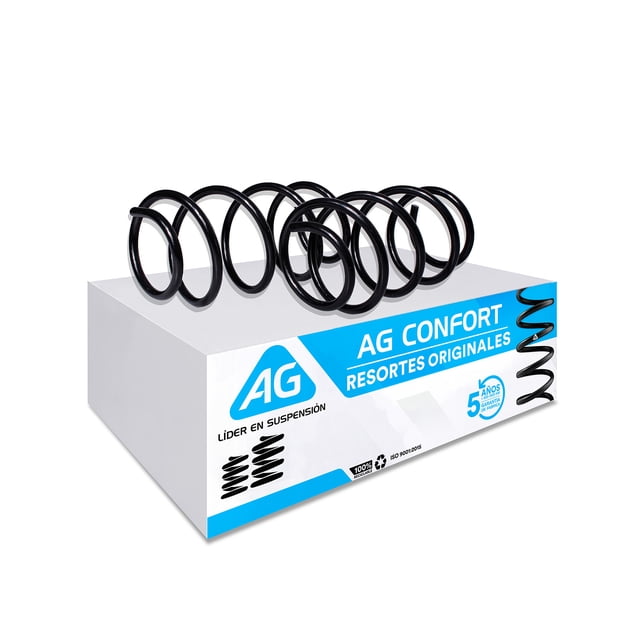 Resortes AG para Auto Delanteros para Hyundai Accent 2012 a 2017 2 Piezas Nuevos