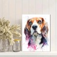 thumbnail image 2 of Beagle Dog Watercolor Art Canvas Print Wall Art for Living Room Bedroom Kitchen Office Cafe Decor, 2 of 8