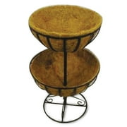 2-Tier Cocoa-Lined Plant Stand