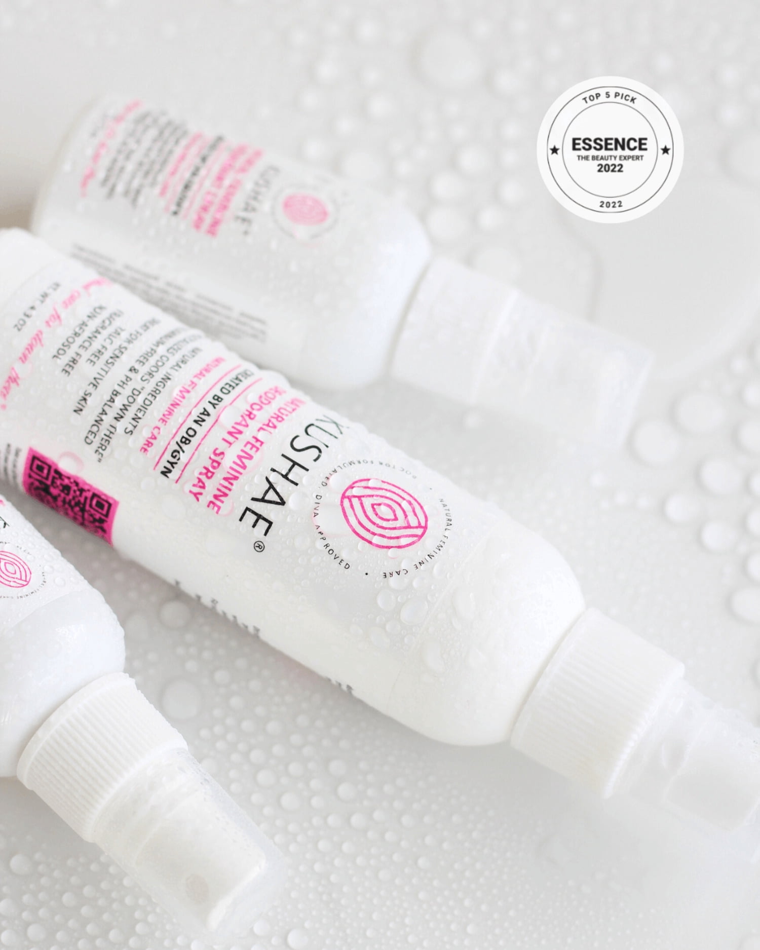 Kushae HG2562726 1-4.3 oz Feminine Deodorant Spray - Set of 2