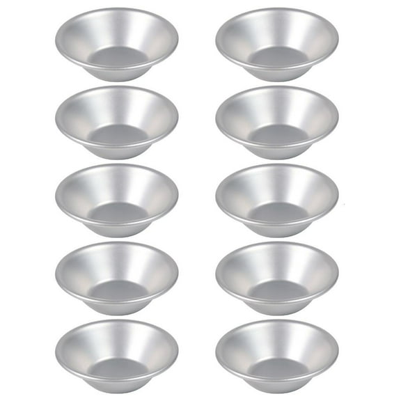 Rvaymup 10 Pack Small Mold Set Baking Pans Pastry Molds Convenient Tart Pans Eggs Tart Molds Cupcakes Cups Suitable for Baking