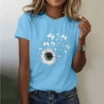 thumbnail image 2 of Otvok Women'S T Shirts Short Sleeve Tees Sunflower Graphic Loose O-Neck Plus Size Summer Spring Tops, 2 of 6
