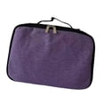 thumbnail image 1 of Organizador de Gafas Funda Portátil para Lentes Estuche con Asa Compartimentos Separados Forro Suave Protección Ligera de Poliéster Adecuado para Cole Púrpura, 1 of 8