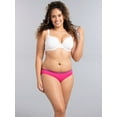 thumbnail image 2 of Fruit of the Loom Women's 10pk Cotton Low-Rise Hipster Underwear - Colors May Vary, Small, 2 of 7