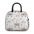 thumbnail image 2 of Unicorn and Butterfly White Pattern Insulated Leakproof Lunch Box for Work, Lunch Bag for Women Men, Loncheras Para Mujer for Beach Travel Picnic Camping, 2 of 6