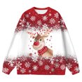 thumbnail image 4 of Ccpelsie Boys Sweatshirt Soft Long Sleeve Pullover Tops Fall Fashion Clothes for Toddler Kids(Wine,2-3 Years), 4 of 5