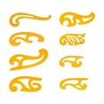 thumbnail image 4 of Regla curva francesa, herramienta de plantilla de dibujo, herramienta de carpintería, plantilla de cómic, herramienta multifunción para diseño de ropa Estilo J, 4 of 8