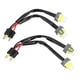 thumbnail image 1 of Cables de faros divisores de vías, cable divisor de faros Arnés de cableado de faros macho Conector de faros hembra maleto Construido para el futuro, 1 of 12
