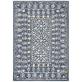 thumbnail image 7 of SAFAVIEH Micro-Loop Anson Floral Bordered Wool Area Rug, Blue/Ivory, 4' x 6', 7 of 7