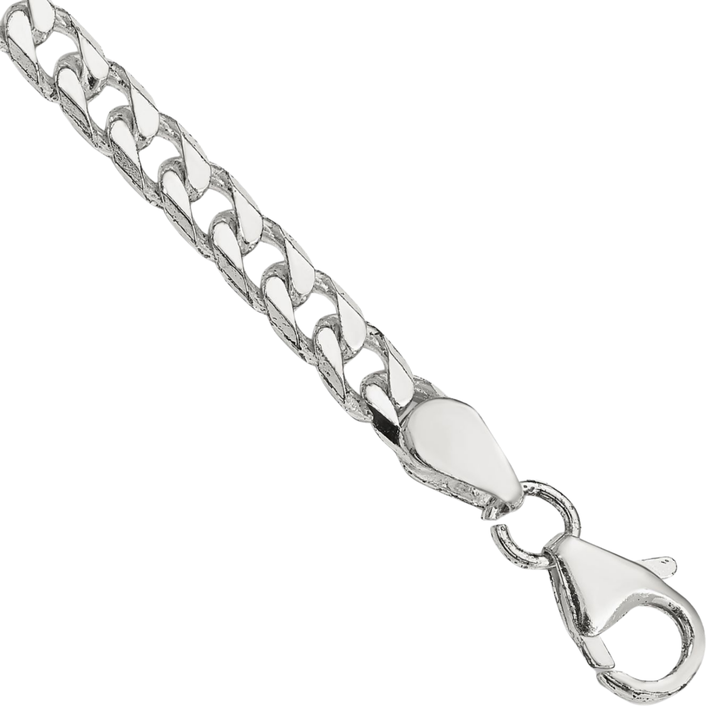925 Sterling Silver 5mm Curb Link Chain Bracelet