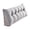 Grey, variant on Bed Reading Backrest Cushion with Side Storage Pocket High Density Foam Headboard Support Pillow Ergonomic Triangular Leaning Bolster for Bed Sofa Daybed