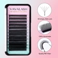thumbnail image 2 of Extensor de pestañas VAVALASH, en forma de W, 5D, prefabricados, 0,07 mm, rizado en L, 2 of 6
