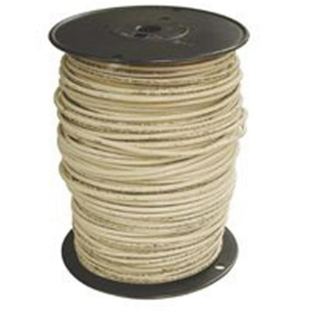 White Stranded Thhn Single Wire - 8 Guage, 500 ft.