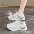 thumbnail image 2 of Lightweight Summer Breathable Sneakers, fashion casual shoes for women, cooling ventilated upper, wear-resistant sole, simple comfy daily footwear for hot weather, 2 of 5